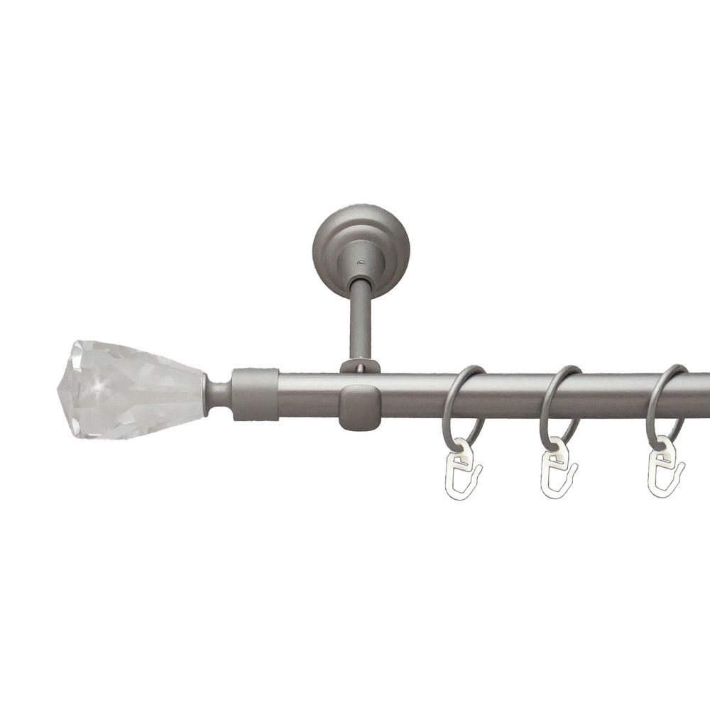 Карниз Orvit Лучетта металевий однорядний відкритий Сатин 19 мм 240 см (6306960) Львів - фото 1