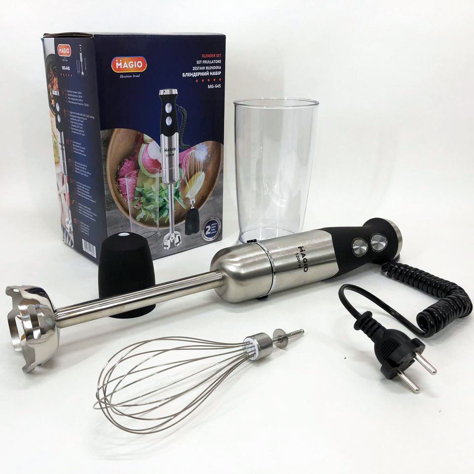 Электрический блендер стационарный для смузи Magio, Блендер для взбивания крема и соусов CA-20 Львов - изображение 4