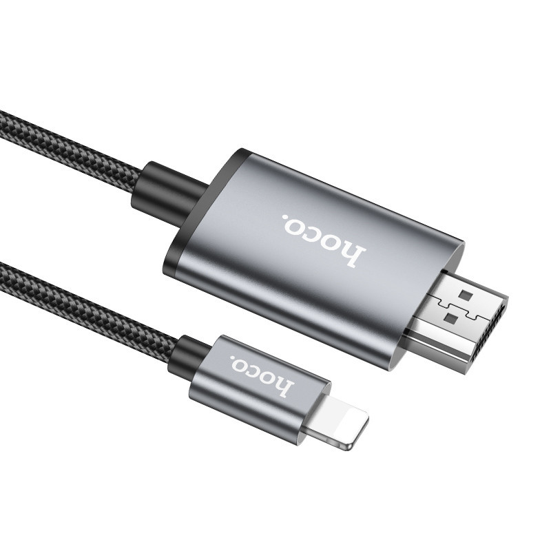 Перехідник HOCO UA27 HD on-screen cable iP to HDTV Metal Gray Одеса - фото 5