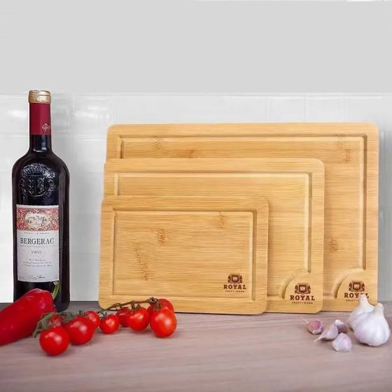 Набор разделочных досок для кухни из бамбука 3 штуки в комплекте, бамбуковая доска для кухни Каменец-Подольский