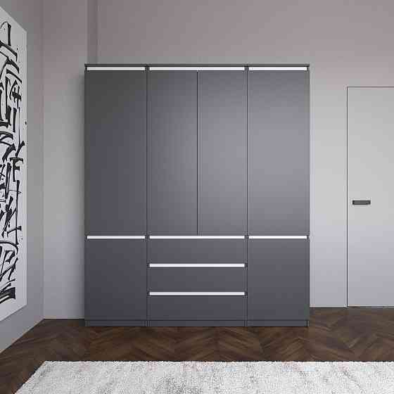 Шафа для одягу VAYS зі штангою та полицями, 3 шухляди, комплект R9+R22-2 Львів