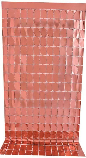 Дождик для фотозоны кубиками 2 м на 1 м розовое золото Киев - изображение 1