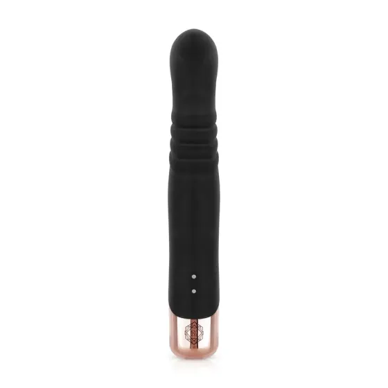 Вибратор-кролик Rosy Gold - Rabbit Vibrator with thrusting function - Black Львов