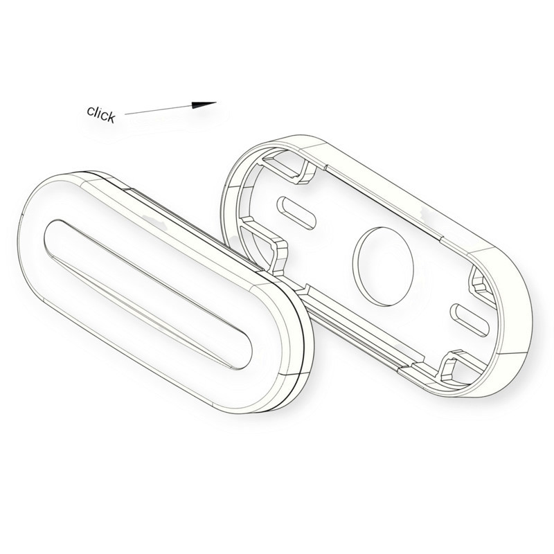 Фонарь овальный красный 125х50мм с кронштейном FT-070 C, K маркерный Мукачево - изображение 3