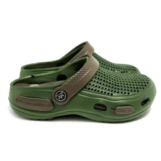 Крокси дитячі підліткові сабіки "Like Crocs" Хакі 32 20.5 см Одеса