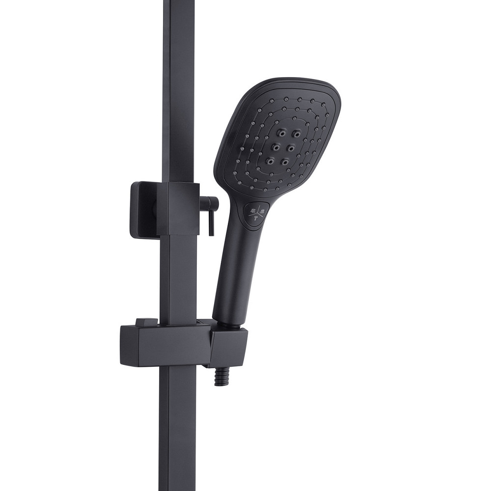 Душевая система для ванны Kroner KRP Edelstahl Kubus - SCH063 черный Киев - изображение 7