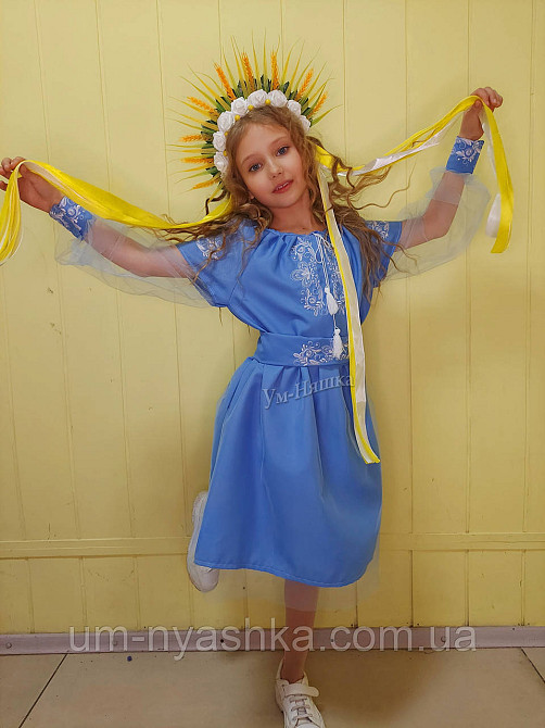 Віночок з колосками та стрічками Обідок обруч з квітами "Колоски" Кривий Ріг - фото 7