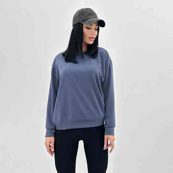 Базовий світшот з двонитки "Kaplan" оптом | Батал Графіт, 50-52 Київ