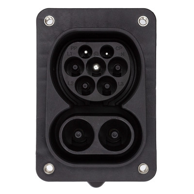 Розетка для заряджання електромобіля Duosida CCS Combo 2 (Male), 200A, 32A, 3-фазный (EV200436) Вінниця - фото 1