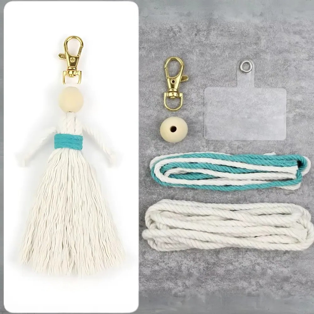 Набор макраме для рукоделия и плетения брелока 