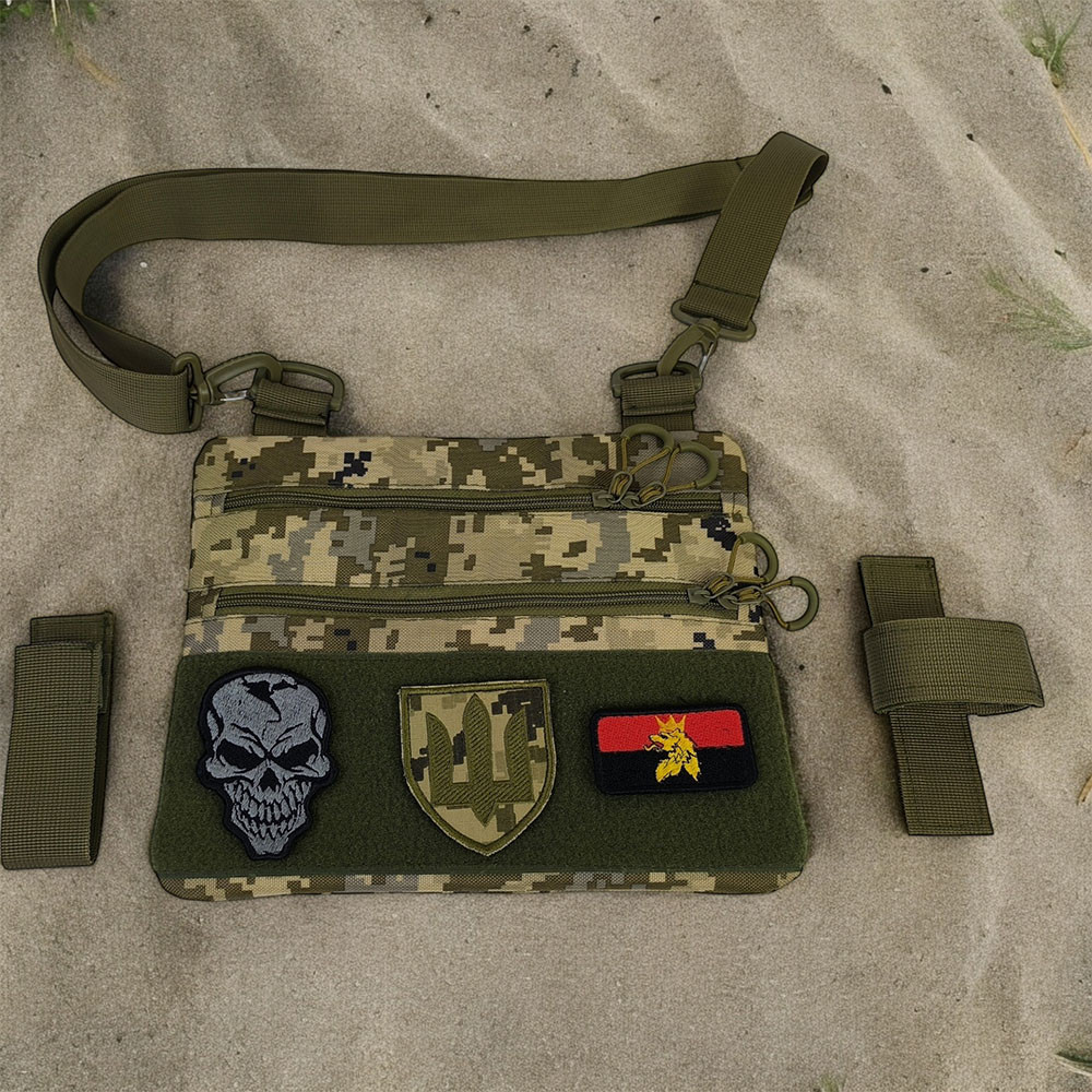 Качественная сумка-кобура, Армейская мужская сумка нагрудная, Тактическая сумка несессер CL-94 Львов - изображение 7