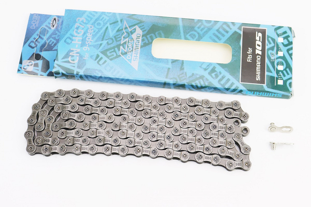 Ланцюг приводний 1/2х11/128х116L 9 швидкостей, сірий Deore CN-HG 53/73, НЕ оригінал Київ - фото 1