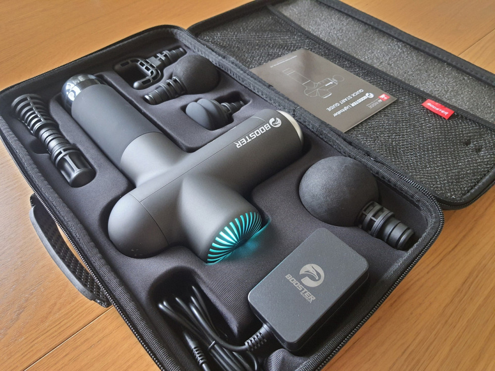 Перкуссионный массажный пистолет Booster Lightsaber триггерных точек Massage Gun Винница - изображение 11