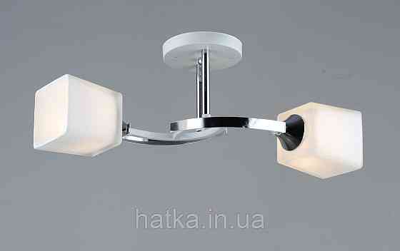 Люстра стельова B N5449/2 WT+CH на 2 плафони Київ