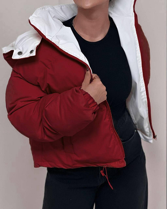 Жіноча стильна повсякденна куртка плащівка еммі Бургунді, 46/48 Одеса - фото 1