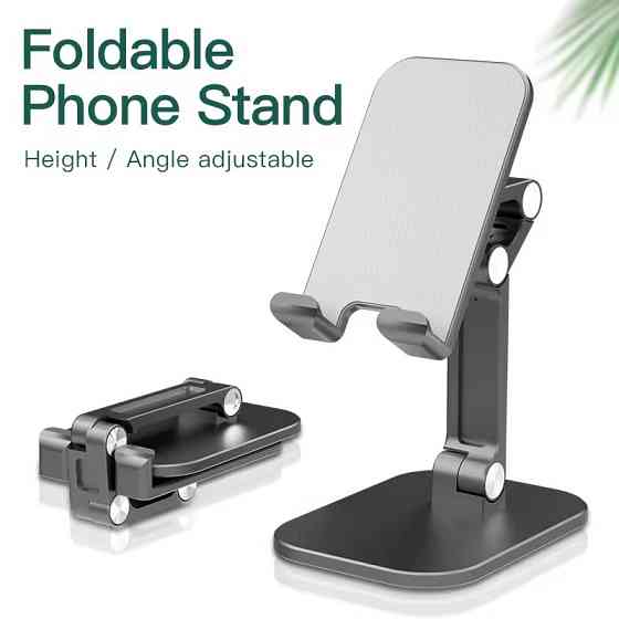 Підставка-тримач настільна для телефона або планшета JK010,складна, чорнапід телефон Кам'янець-Подільський