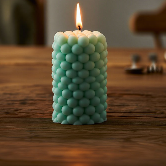 Силиконовая форма для изготовления свечи, молд для изделий из соевого,пчелиного воска и парафина 65 х 65 х 98 мм Кам'янець-Подільський