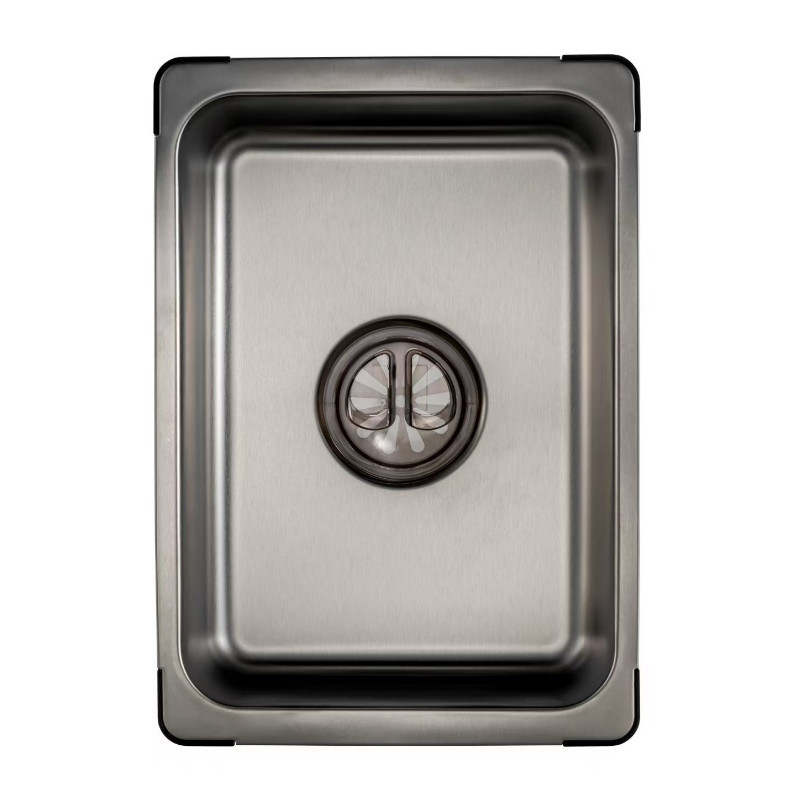 Мойка из нержавеющей стали Mixxus MS7546-Set-01 Micro Decor Graphite (3.0/0.8) комплект (графит) (MI8390) Харьков - изображение 2