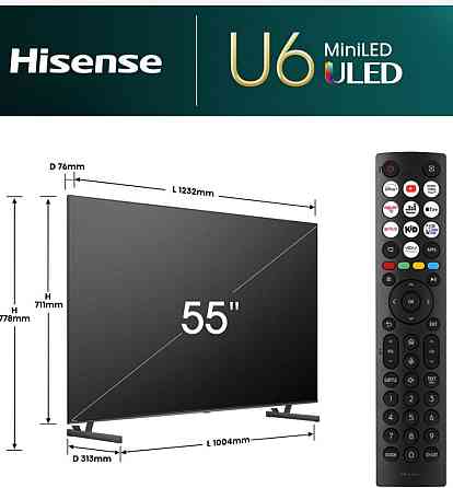 Hiisense 55U6NQ Mini Led в предвкушении!️ Харьков