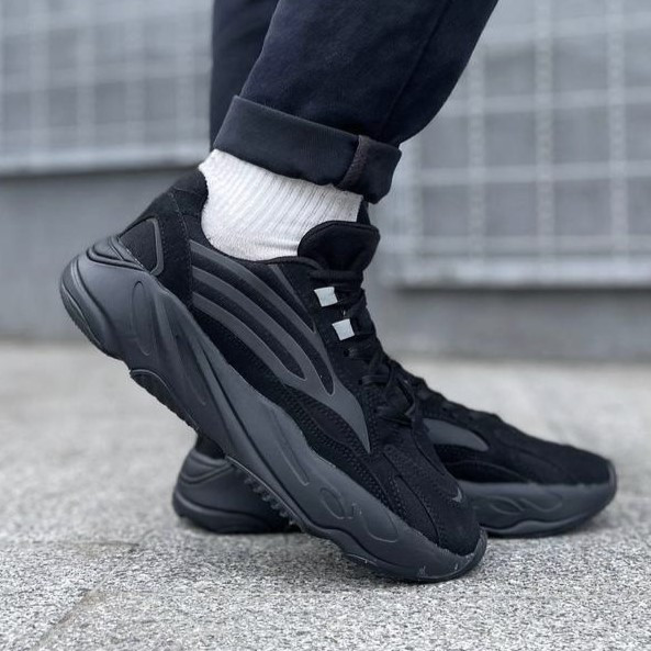 Термо Кросівки Adidas Boost 700 Чорні Чоловічі Адідас Замшеві Єврозима (розміри: 41,42,43,44,45,46) Дніпро - фото 9