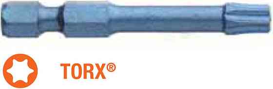 Насадка отверточная ударная USH Blue Shock : TORX T15 x 50 мм Torsion удлиненная, Уп. 5 шт. Одесса