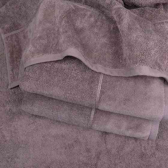 Набор полотенец велюр/махра 2шт GM Textile 50x90см, 70x140см Премиум качества Milado 550г/м2 (Пепель Сумы