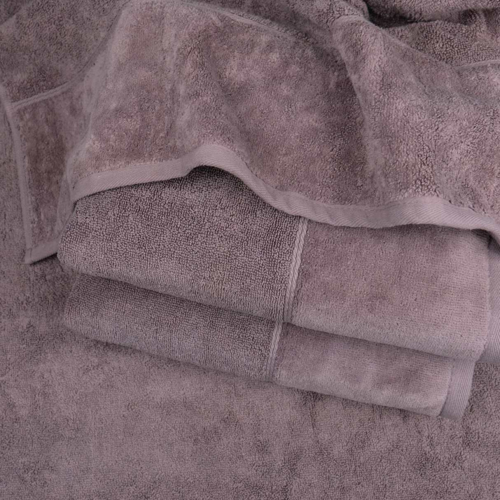 Набор полотенец велюр/махра 2шт GM Textile 50x90см, 70x140см Премиум качества Milado 550г/м2 (Пепельный) Сумы - изображение 4