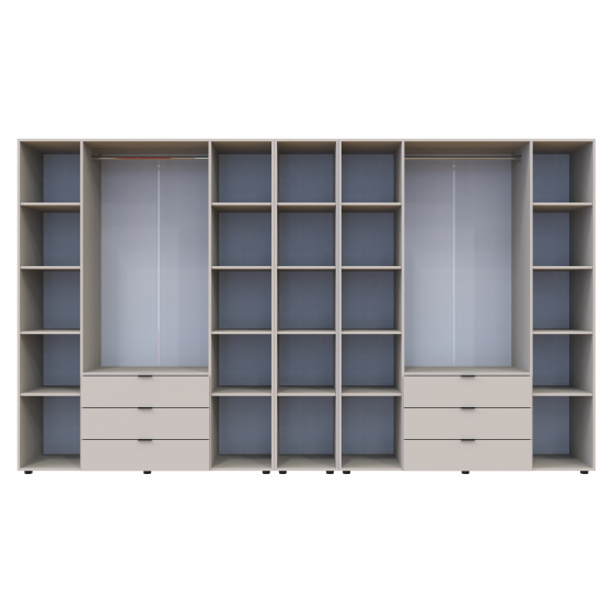 Комплект шкафов для одежды Doros Гелар (3 шт.) 348,2х49,5х203,4 см Кашемир (DRS-011255) Львов