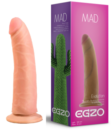 Фалоімітатор EGZO Ciberskin D001 (18 см х 3,5 см) Sex Aura Київ