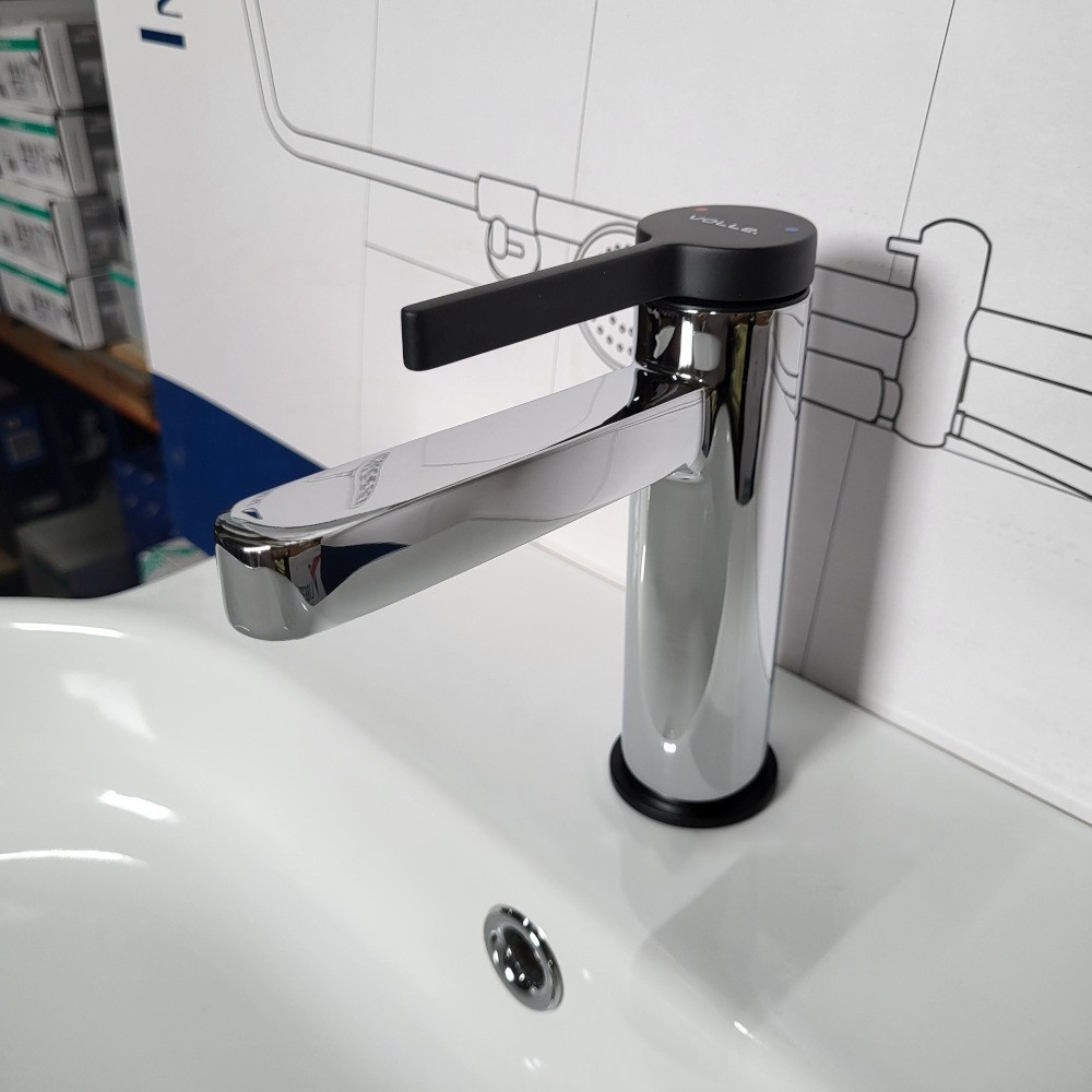 Змішувач для раковини Volle MORA  cromo+de la noche 1537.010125 хром/чорний Київ - фото 5