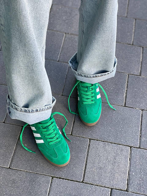 Кеди жіночі Notta bene зелені натуральна замша 37р.(K-0424) Коломия - фото 10