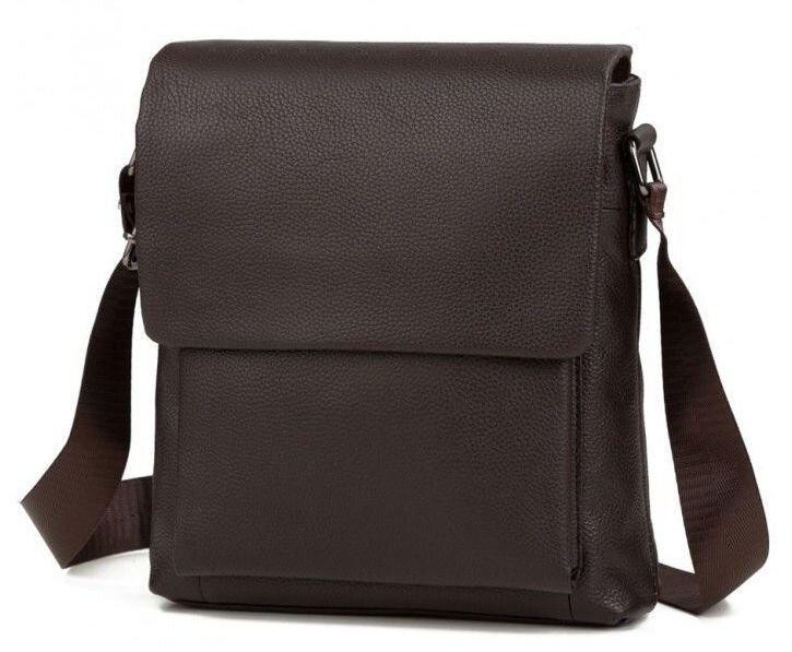 Сумка мессенджер Vintage 14577 кожаная Коричневая Киев - изображение 1