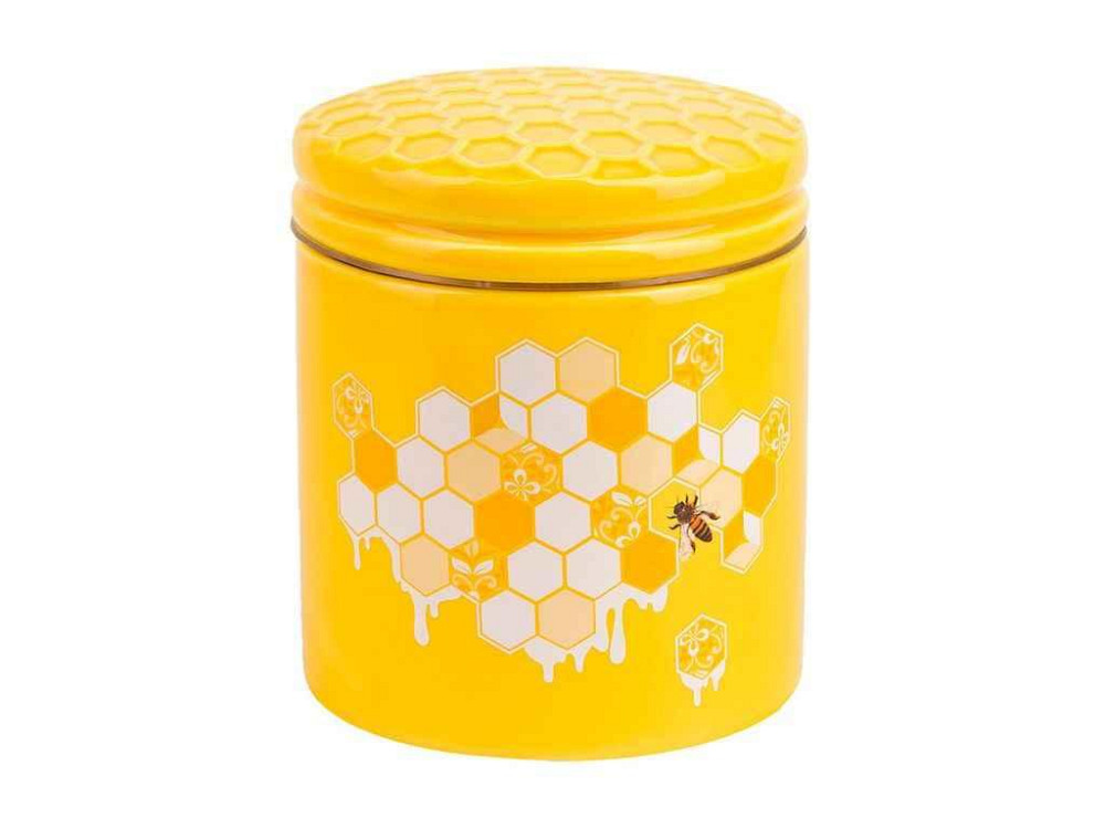 Банка 480мл керамічна для сипучих продуктів Honey ТМ BONADI Київ - фото 1