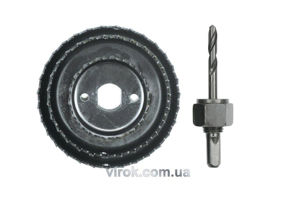 Пили кільцеві по дереву VOREL + свердло Набір 4шт. Ø-51,76,89 мм, h = 21 мм (хвостовик Ø — 6 мм) [12/48] Одеса - фото 1