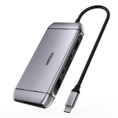 Концентратор Choetech USB-C 9-in-1 (HUB-M15-GY) Винница - изображение 1