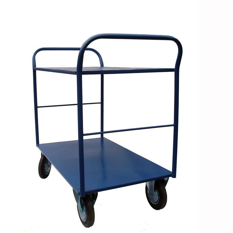 Ручная грузовая тележка ТЦГ-250КНШ складская двухколесная, сплошная платформа, литая резина усиленная 250 мм Харьков - изображение 1