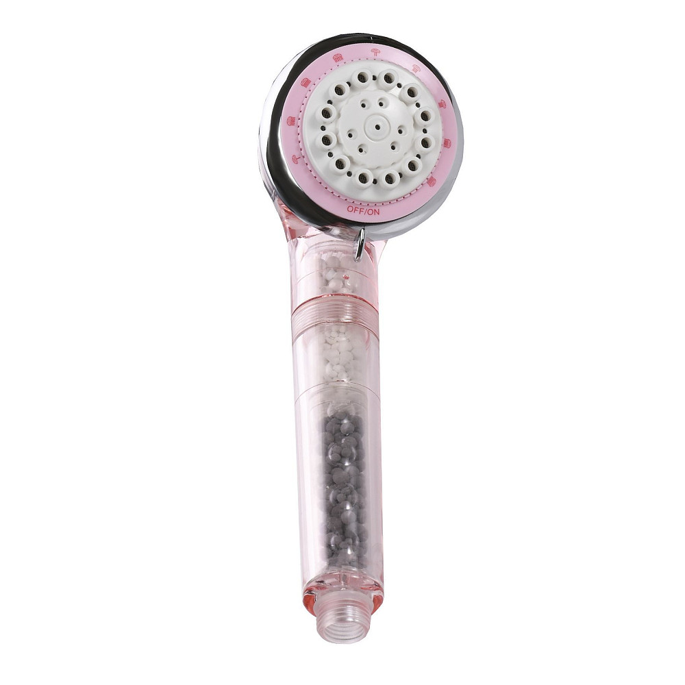 Лійка д/душа г/масаж. + КАРТРИДЖ (рожева) SFH-01 Pink Тернополь - изображение 2