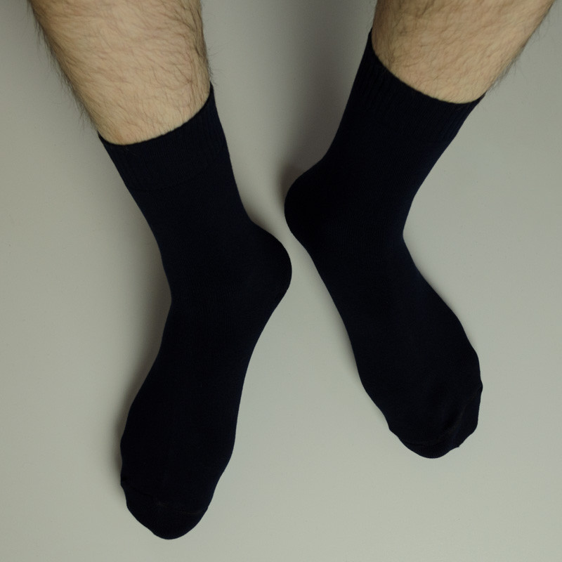 Теплые носки мужские махровые зимние Термо GM Textile Высокие 41-46 Темно-Синий Сумы - изображение 2