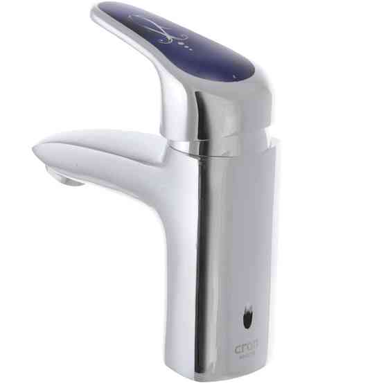 Смеситель для умывальника Cron Magic 001 с синей ручкой CR0104 Харьков