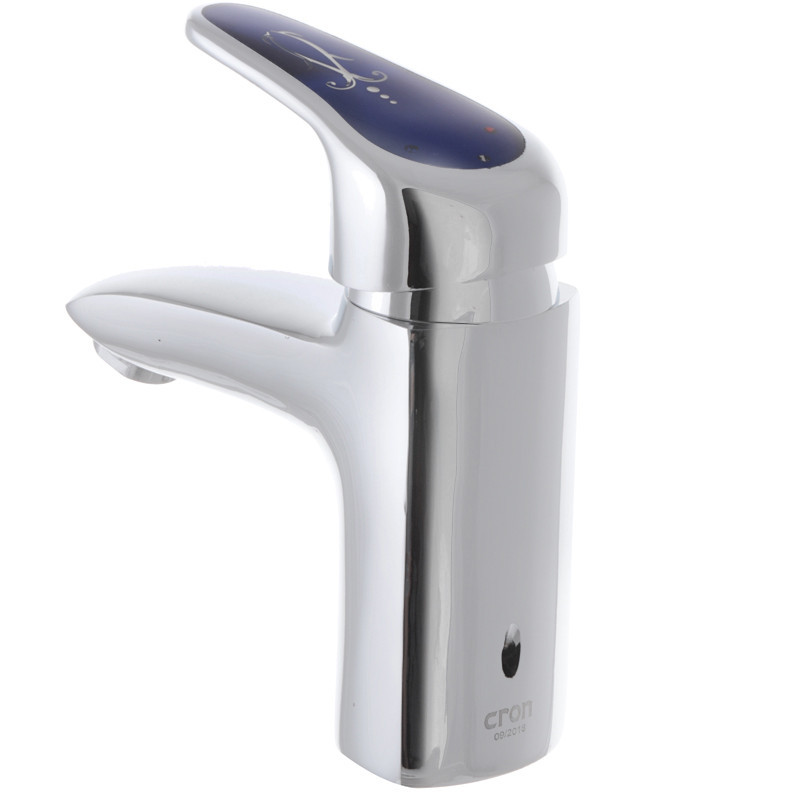 Смеситель для умывальника Cron Magic 001 с синей ручкой CR0104 Харьков - изображение 2