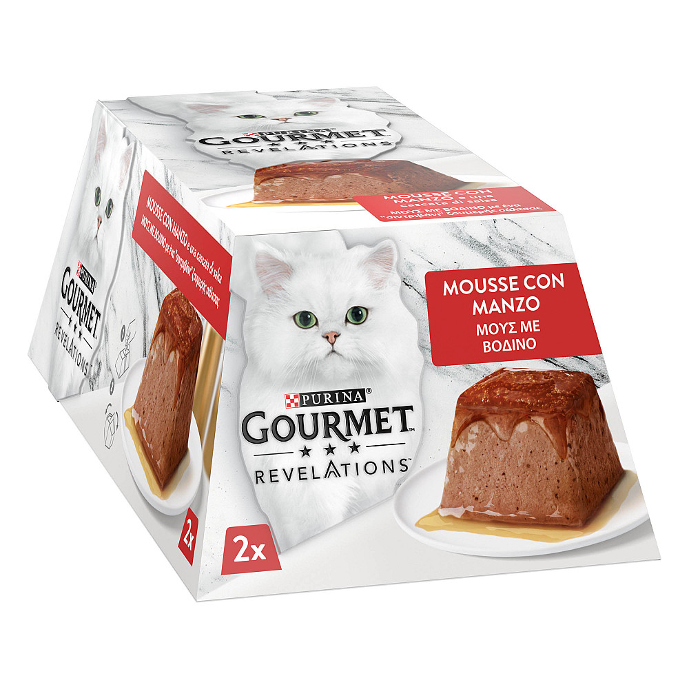 Влажный корм GOURMET Revelations для взрослых кошек, мусс с стекающей подливкой с говядиной, 2x57 г Киев - изображение 3