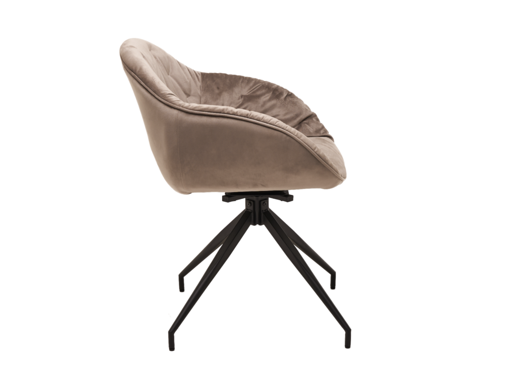 Стілець поворотний R-145 капучино + чорний Дніпро - фото 2