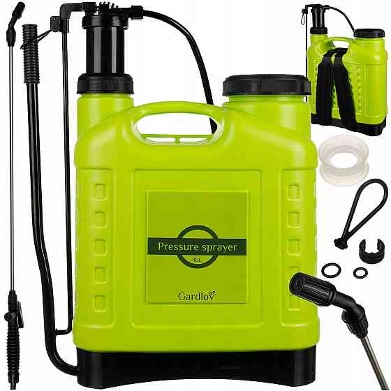 Садовый опрыскиватель ручной помповый 16 л ,шланг 170 см Gardlov (25569) Нововолынск