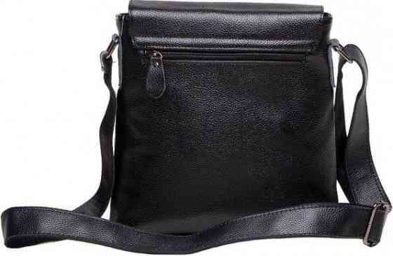 Сумка мессенджер кожаная Черная (Vintage) Киев