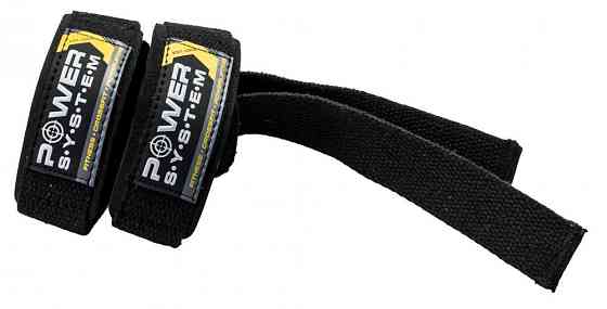 Лямки для тяги Power System PS-3400 Power Straps Black/Yellow Кам'янське