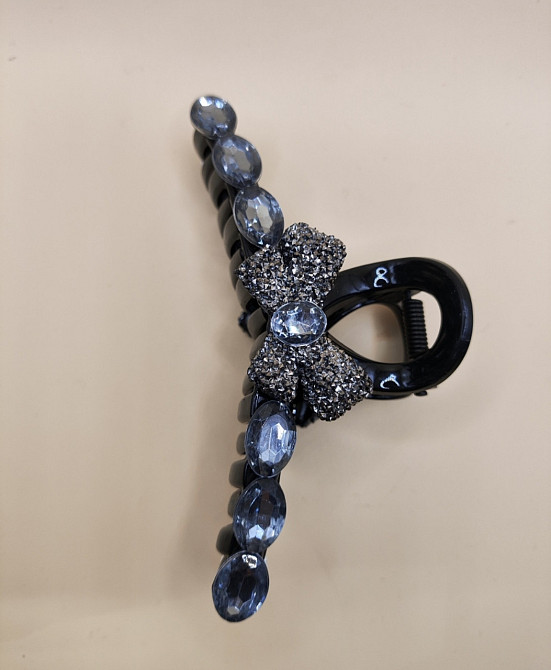 Заколка-крабік чорна Сміла - фото 5