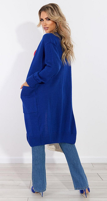 Полегшений кардиган із кишенями (48-52) Київ - фото 5