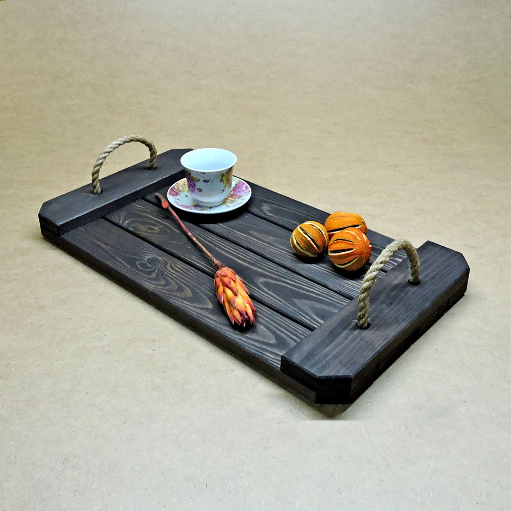 Піднос дерев'яний "Брюссель" венге Миколаїв - фото 5