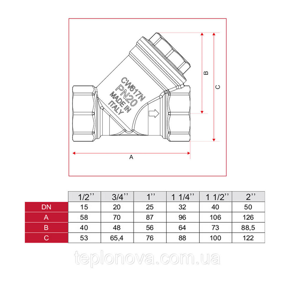 Фільтр грубого очищення ITAP 1 1/4| 192 Чернівці - фото 6