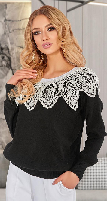 Гарний светр з мереживом (42-46) Київ - фото 2